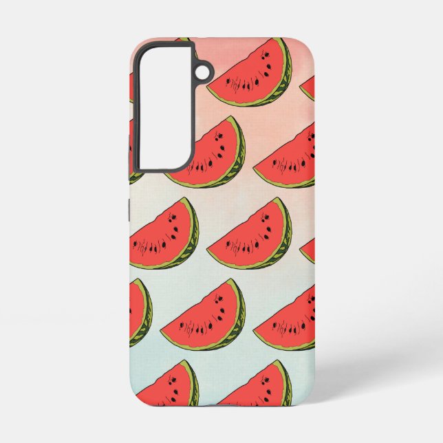 Watermelon Fruit Art Samsung Galaxy S22 Case (Back)