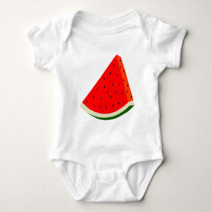 Watermelon Fruit harvest slice summer Baby Bodysuit