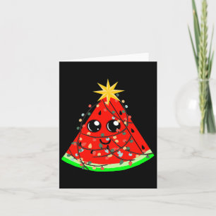 Watermelon Fruit Hawaiian Xmas Summer Christmas In Card