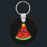 Watermelon Fruit Hawaiian Xmas Summer Christmas In Keychain<br><div class="desc">Watermelon Fruit Hawaiian Xmas Summer Christmas In July</div>