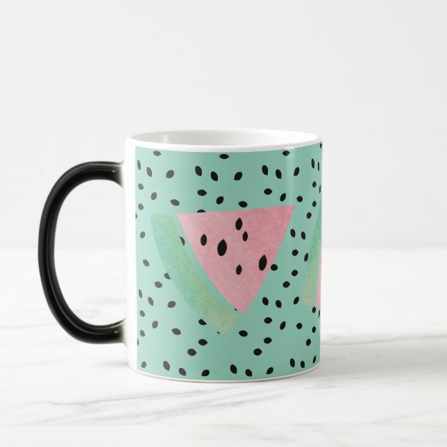 Watermelon Fruit Pink Coffee Tea Magic Mug (Left)