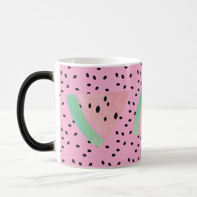 Watermelon Fruit Pink Coffee Tea Magic Mug (Left)
