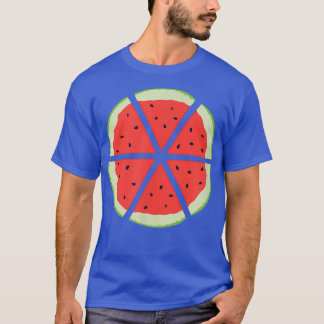 Watermelon Fruit Pizza Art For Vegetarians And Veg T-Shirt