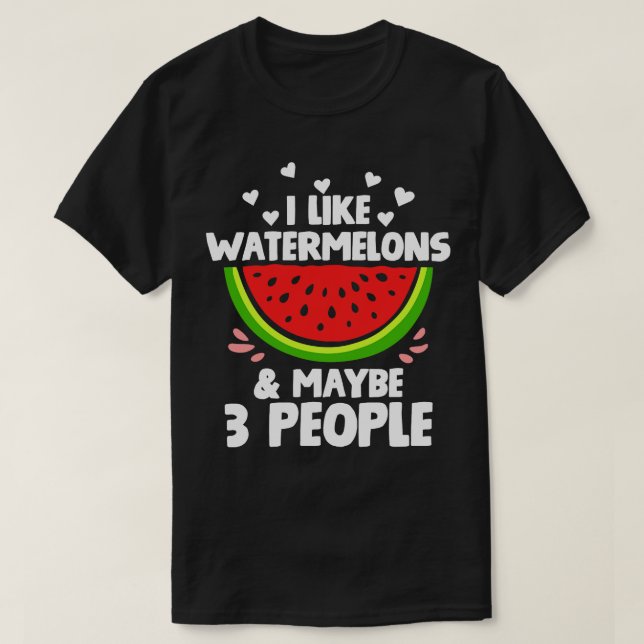 Watermelon Fruit Slice T-Shirt (Design Front)