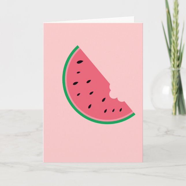 Watermelon Fruit Sweet Health Fresh Card (Front)