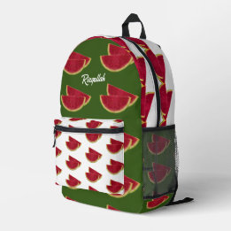 Watermelon Fun Positivity Love  Printed Backpack