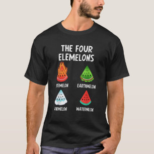 Watermelon Funny Family Party Summer Fruit Four El T-Shirt