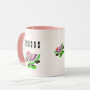 Watermelon girl mug