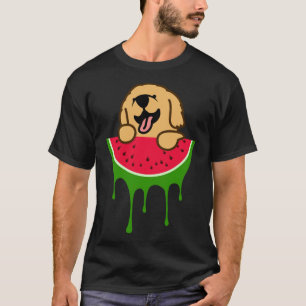 Watermelon Golden Retriever, Dog Lover, Summer Fru T-Shirt