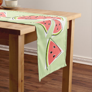 Watermelon Green Line table runner