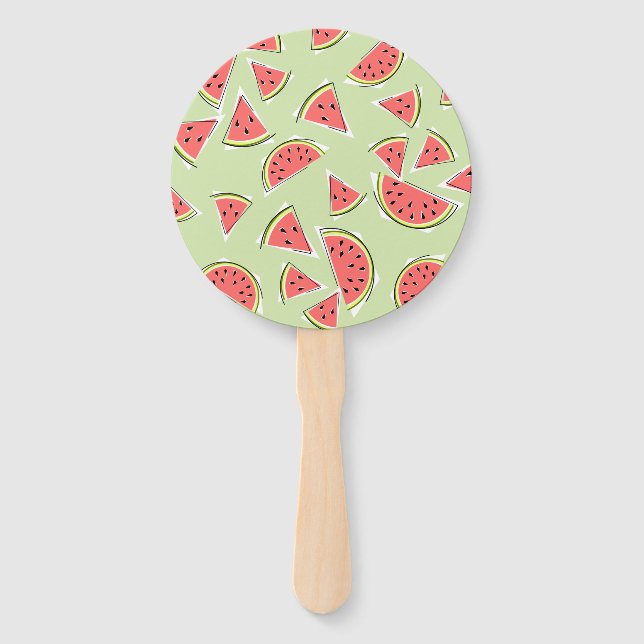 Watermelon Green Multi Hand Fan (Front)