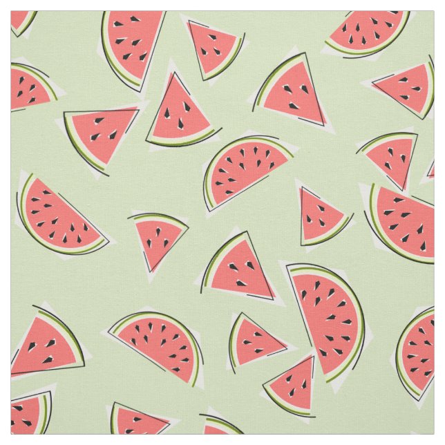 Watermelon Green Multi small Fabric (Swatch)