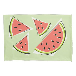 Watermelon Green Pieces Pillowcase