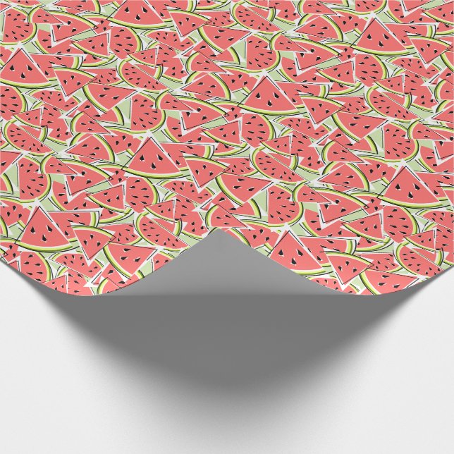 Watermelon Green wrapping paper (Corner)