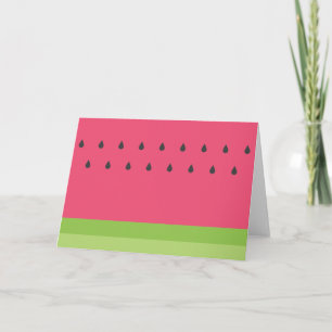 Watermelon Greeting Card - Blank Inside