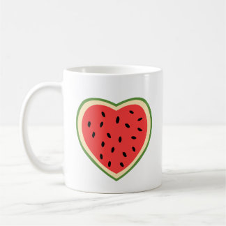 Watermelon Heart Coffee Mug