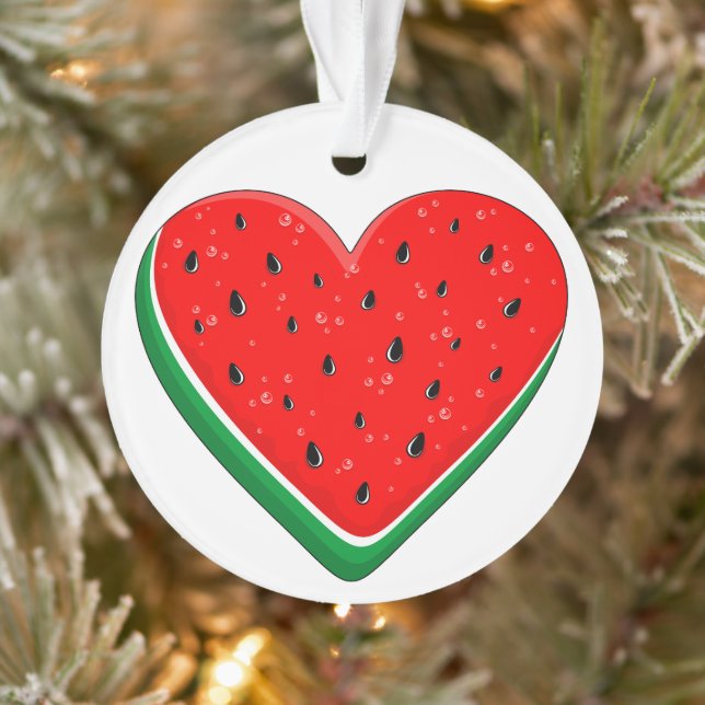 Watermelon Heart Valentine's Day Free Palestine (Arbre)