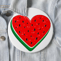 Watermelon Heart Valentine's Day Free Palestine