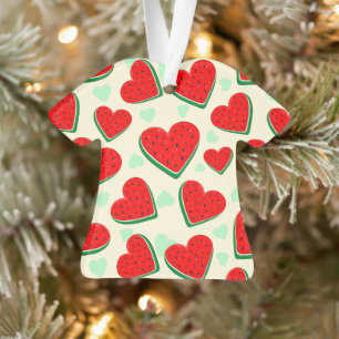 Watermelon Heart Valentine's Day Free Palestine Ornament
