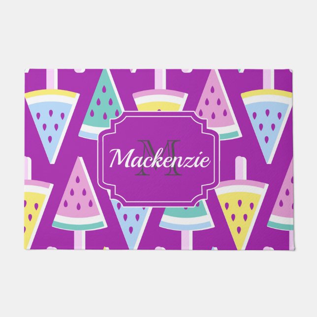 Watermelon Ice Cream Doormat (Front)