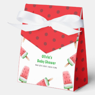 Watermelon Ice Cream Popcicle Baby Shower Favor Box