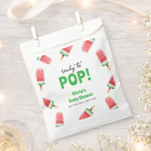 Watermelon Ice Cream Popcicle Baby Shower Favour Bag