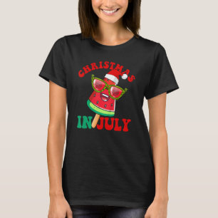 Watermelon Ice Pops Christmas In July T-Shirt