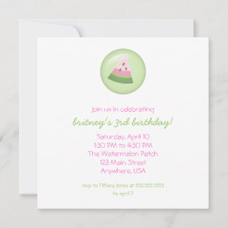Watermelon Invitation
