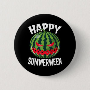 Watermelon Jackolantern Summer Halloween Happy Sum 2 Inch Round Button
