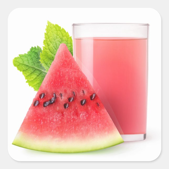 Watermelon juice square sticker (Front)