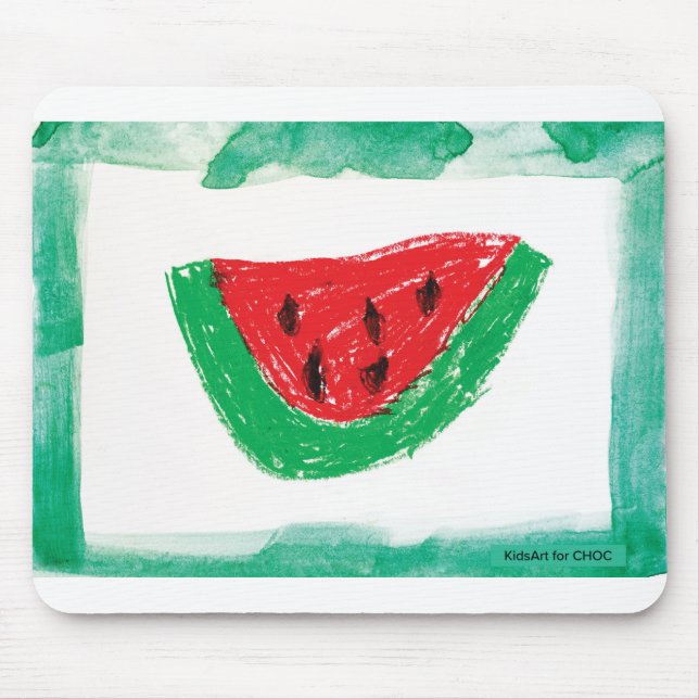 Watermelon - Kids Art for CHOC Mouse Pad (Front)
