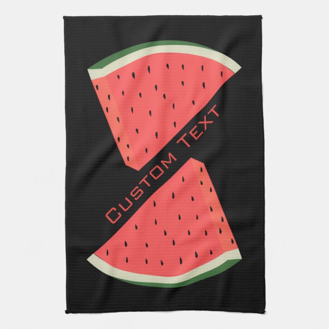 Watermelon Kitchen Towels - Custom Text and Colour (Vertical)