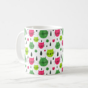 Watermelon kitty coffee mug