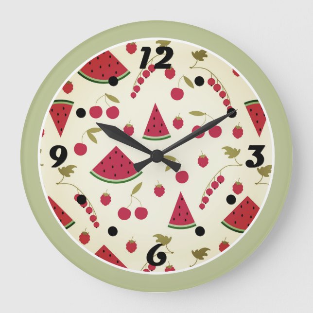 watermelon large clock (Front)