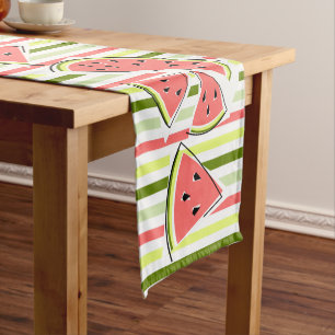 Watermelon Line Stripe Thin table runner