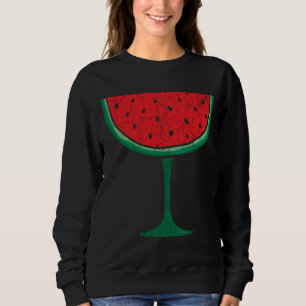 Watermelon Lover Hello Summer Vacation Tropical Fr Sweatshirt