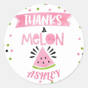 Watermelon Merci Melon Stickers Anniversaire