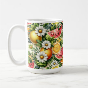 Watermelon Mug, Summer Mug, Design Lemon Coffee  Mug