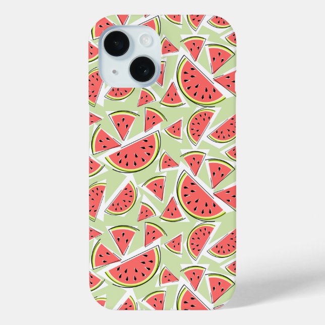 Watermelon Multi iPhone case green (Back)
