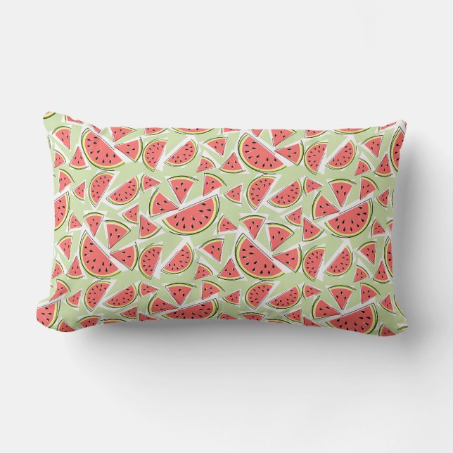 Watermelon Multi lumbar grren Pillow (Front)