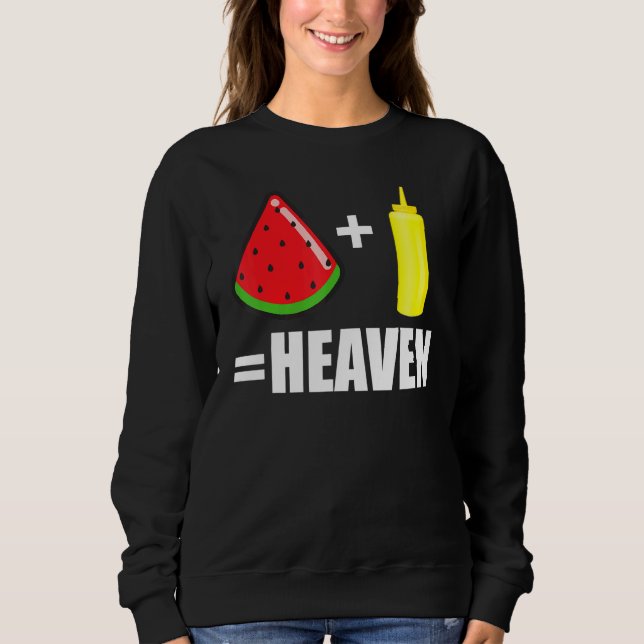 Watermelon Mustard Challenge Tik 1 Sweatshirt (Front)