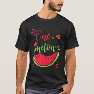 Watermelon Nana Of One In A Melon Grandson Daughte T-Shirt