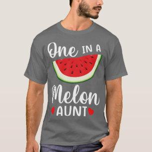 Watermelon One In A Melon Aunt Uncle Niece Nephew T-Shirt
