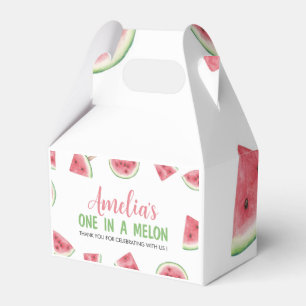 Watermelon One In A Melon Birthday Party Favour Bo Favor Box