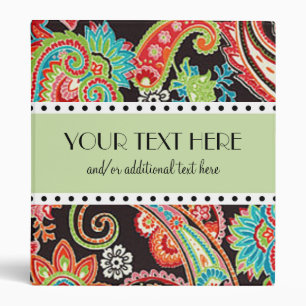 Watermelon Paisley Binder