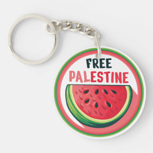 Watermelon Palestine Free Colorfull Keychain