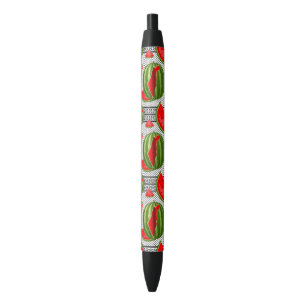 Watermelon Palestine Map Slice Black Ink Pen