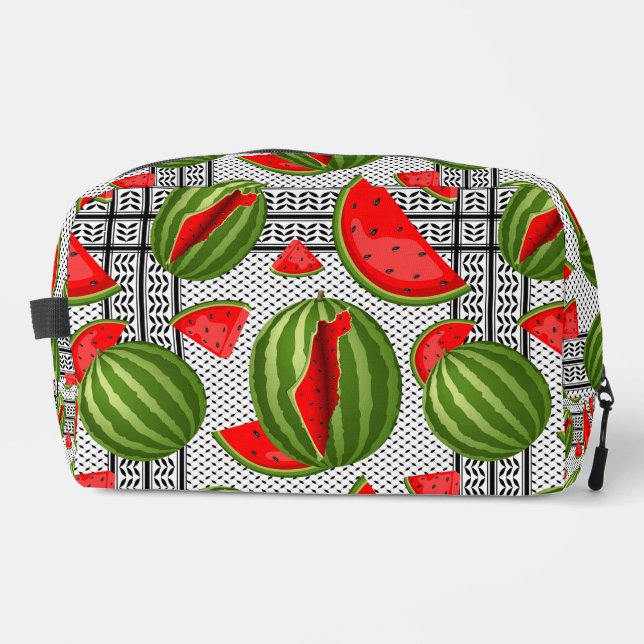Watermelon Palestine Map Slice Dopp Kit (Front)