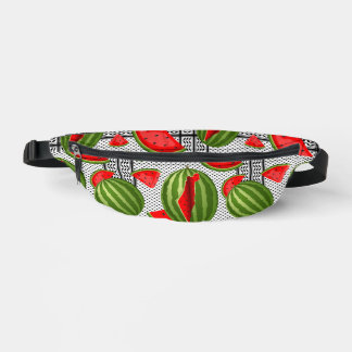 Watermelon Palestine Map Slice Fanny Pack