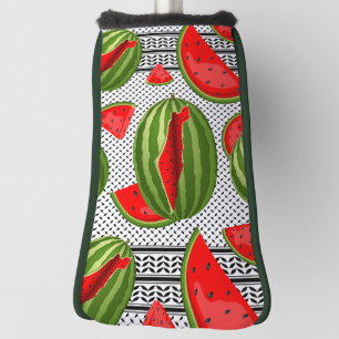 Watermelon Palestine Map Slice Golf Head Cover